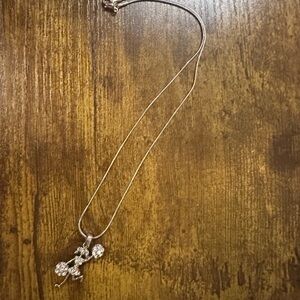 Necklace with cheerleading pendant